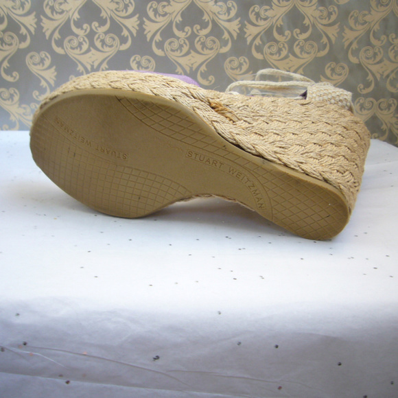 Stuart Weitzman Fez Lilac Espadrille Sandal - 9.5 - Picture 6 of 8